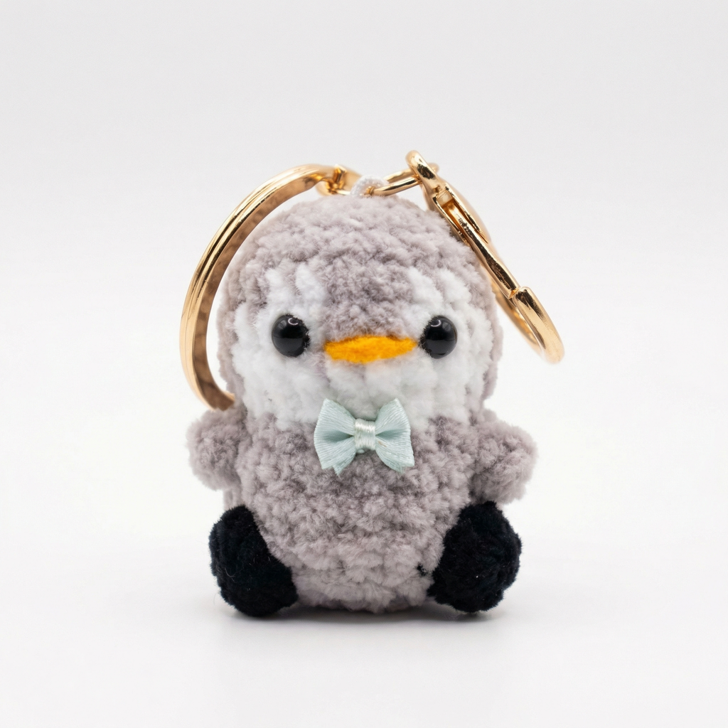 Pinguin gehaakt